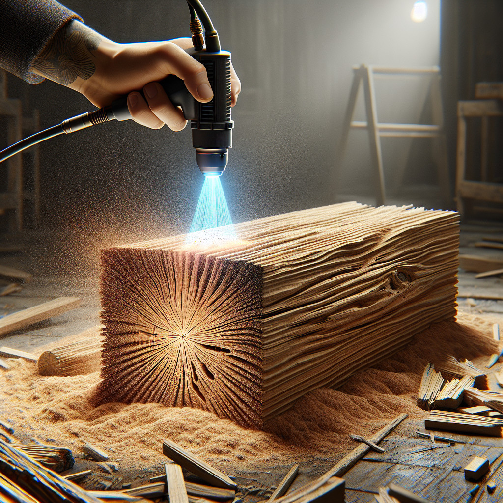 Laserreinigung von Holz in der Schmuckindustrie