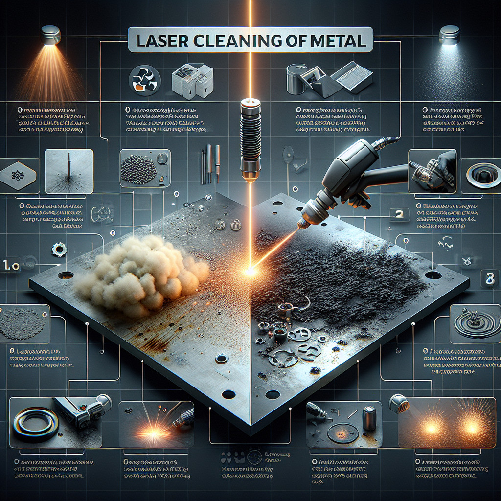 Laserreinigung von Metall in der Metallverbindung